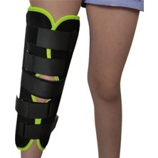 Orthosoft Diz Immobilizer 40 Cm, Diz Bacak Sabitleyici, Balenli Dizlik (Metal Çubuklu)