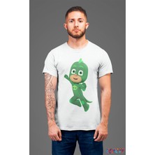 Bumeta Pijimaske Piji Maske Gekko Karakter Characters Unisex Tişört T-Shirt