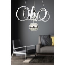 Begüsa Ella Ledli Avize Krom Kaplama