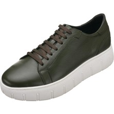 Costo Shoes CK141 Haki Dana Derisi Rahat Geniş Kalıp. Şık Tasarım  Son Moda Büyük Numara Erkek Ayakkabısı