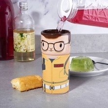 Ghostbusters Egon Spengler Cosplay Seramik Bardak 400ML - Resmi Lisanslı Hediye, Silikon Kulp