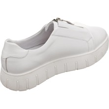 Costo Shoes CK01 Beyaz Deri Gündelik Spor Ayakkabı Rahat Geniş Kalıp
