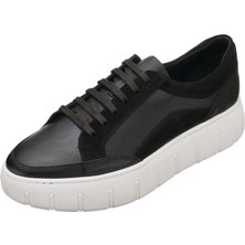 Costo Shoes CK02 Siyah Deri Gündelik Spor Ayakkabı Rahat Geniş Kalıp