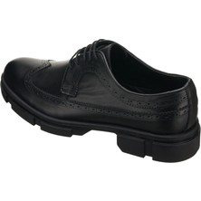 Costo Shoes CK713 Siyah Dana Derisi Kauçuk Taban Erkek Büyük Numara Ayakkabı