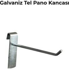 15 Adet 15 cm Galvaniz Tel Pano Raf Askısı Tel Pano Kancası