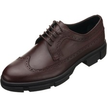 Costo Shoes CK713 Kahve Dana Derisi Kauçuk Taban Erkek Büyük Numara Ayakkabı