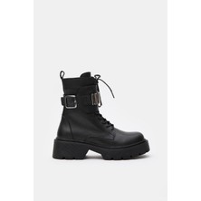 Nilufarr Alexis Siyah Hakiki Deri Kadın Bot