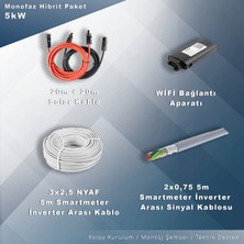 Matech 5kw Monofaz Hibrit Depolamalı Paket Sistem