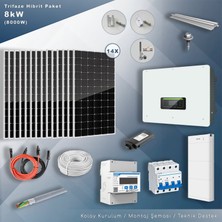 Matech 8kw Trifaze Hibrit Depolamalı Paket Sistem