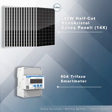 Matech 8kw Trifaze Hibrit Depolamalı Paket Sistem