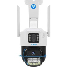 O-kam -6015 Beyaz 6 Mp 3.5 Inç Dual Lens Wifi Ptz Kamera