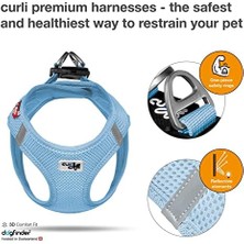 Curli Yelek Harness Hava Mesh Skyblue 3XS