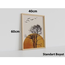 Wood Design World Ahşap Çerçeve 40   x   60 cm Modern Uv Baskı Tablo