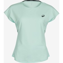 Decathlon Artengo Kadın Yuvarlak Yaka Tenis Tişörtü Açık Yeşil Nefes Alabilir Kumaş ve Esneklik Özelliği