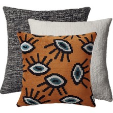 Flap & Yonobi - Dekoratif Yastık- 3'lü Kombin Set