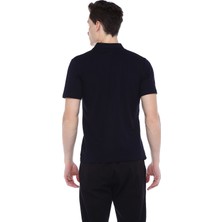 Ağca Lacivert Polo Yaka Tshirt