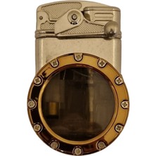 Premium Quality Premiumquality Gümüş Çift Torch Pürmüz Metal Puro Çakmağı