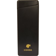 Cohiba Tek Torch Pürmüz Siyah Metal Puro Çakmağı