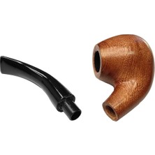 Falconetti 9 Mm. Kahverengi Sandalwood Eğimli Sap Ahşap Pipo RD36