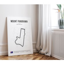 Pegziz Avustralya Mount Panorama Formula 1 Pisti Kanvas Tablo Minimalist Duvar Tablosu