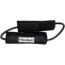 TheraBand® Tubing Loops With Padded Cuffs, Siyah