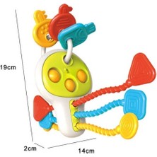 Eğitici Poppitli Cırcırlı Bebek Anahtarlığı Oyuncak
