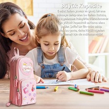 Ally Kawaii Büyük Kapasiteli Tuval Kalem Çantası Kızlar Için Kılıf Tutucu Kutusu