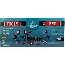 Chelikbei Onlu Set (Led Işık + Kırıcı Delici Matkap+Avuç Taşlama+Somun Sıkma+Vidalama+Sunta Kesme+Dekupaj+Lazer Metre+Oto Yıkama+Çok Fonksiyonlu Avuç Taşlama)