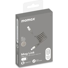 Momax Maglınk Manyetik Usb-C To Usb-C 1mt 100W Şarj Kablosu