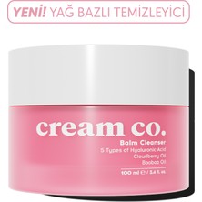 Cream Co. Balm Yüz Temizleyici | Aydınlatıcı Nem Makyaj Temizleme | Hyaluronik Asit | Tüm Cilt Tipleri