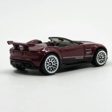 Hot Wheels 1/64 Ölçek Tekli Regular Arabalar HTD74 Hw Roadsters / '15 Jaguar F-Type Project 7 (Bordo)