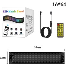 Wearfit Pro LED Matrix Panel 37CM Dijital Ekranlı Kumandalı App Uygulama Kontrolü Dükkan Tabela, Araba, Motor, Kamyon, Tır Otomobiller ve Motorlar Için