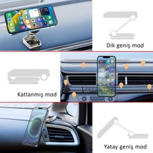 Babikamium Dirsekli Araç Telefon Tutucu Siyah
