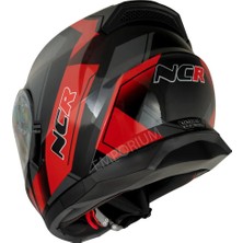 Icon Çene Açılır Kask Siyah Vizörlü