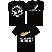 Rock&Roll Denge Yok, Tembel Baba, Gorilla Gym Erkek Tişört 3'lü Eko Paket