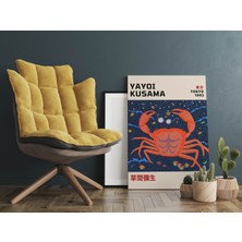 Pegziz Modern Duvar Tablosu Yengeç Kanvas Tablo Sanatsal Duvar Dekorasyonu