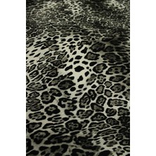Sardo Kumaş Doğal Viskon Leopar Desen Dijital Baskılı