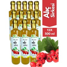 Alıç Sirkesi 500 ml 12'li Paket - Organik Doğal Fermente