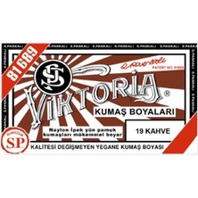 Viktoria 19 Kahve Kumaş Boyası 3 Adet İpek, Yün ve Pamuk İçin Özel Boyama Özelliği