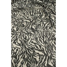Sardo Kumaş Kaplan Desenli Dijital Baskılı Lü  x   Şifon En 1,50 cm