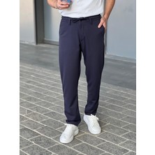Regular Fit Beli Bağlamalı Erkek Ipli  Kumaş Pantolon