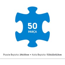 50 Parça Çocuk Puzzle - Uzay Macerası (Space Adventure)