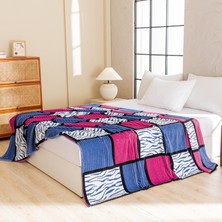 Out Yuy 1 Parça Baskılı Ekose Battaniye Çok Amaçlı Battaniye 70*100CM Parlak Kırmızı (Yurt Dışından)
