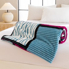 Out Yuy 1 Parça Baskılı Ekose Battaniye Çok Amaçlı Battaniye 70*100CM Şarap Kırmızısı (Yurt Dışından)