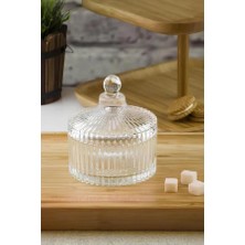 EW's Kitchenware Çizgili Cam Şekerlik