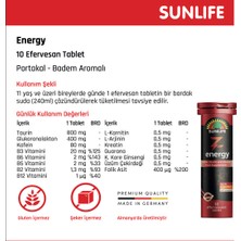 Sunlife Z-Energy - Kafein, Taurin ve Vitamin Gıda Takviyesi