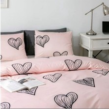 Çift Kişilik Nevresim Takımı Dream Serisi (Çarşafsız) I 200 x 220 I Pudra