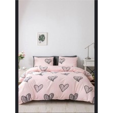 Çift Kişilik Nevresim Takımı Dream Serisi (Çarşafsız) I 200 x 220 I Pudra