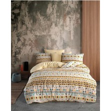 Tek Kişilik Nevresim Takımı I 160 x 220 I Sarı-Beyaz