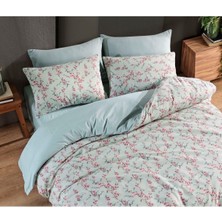 Çift Kişilik Nevresim Takımı I 220 x 240 I Yeşil-Pembe
